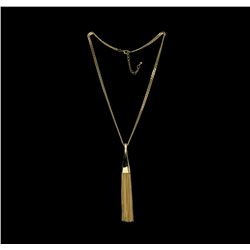 Chain Tassel Metal Necklace - Gold Plated