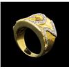 Image 4 : 14KT Two-Tone Gold 0.86 ctw Diamond Ring