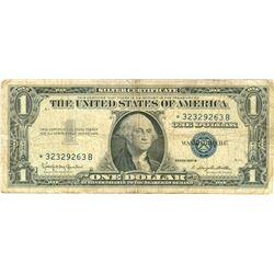 $1 VG+ Star Note Silver Certificate