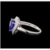 Image 3 : 14KT White Gold 3.40 ctw Tanzanite and Diamond Ring