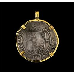 18KT Yellow Gold Vintage Coin Pendant