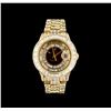 Image 1 : Rolex 18KT Gold President Diamond Day-Date Men's Watch