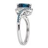 Image 2 : 2.17 ctw Topaz and Diamond Ring - 10KT White Gold