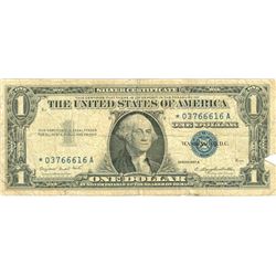 $1 VG+ Star Note Silver Certificate