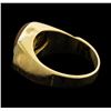 Image 3 : 1.65 ctw Cats Eye and Diamond Ring - 14KT Yellow Gold