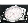 Image 6 : Rolex Stainless Steel Pink Floral Diamond DateJust Men's Watch