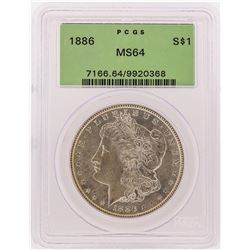 1886 PCGS MS64 Morgan Silver Dollar