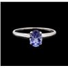 Image 2 : 1.12 ctw Tanzanite Ring - 14KT White Gold