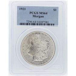 1921 PCGS MS64 Morgan Silver Dollar