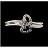 Image 2 : 0.15 ctw Diamond Ring - 14KT White Gold