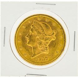 1907 $20 Liberty Head Double Eagle Gold Coin