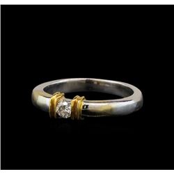 0.11 ctw Diamond Ring - 14KT White Gold