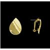 Image 2 : Concave Earrings - Gold Plated