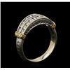 Image 4 : 0.83 ctw Diamond Ring - 14KT White and Yellow Gold