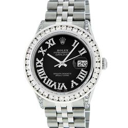 Rolex Stainless Steel 3.50 ctw Diamond DateJust Men's Watch