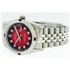 Image 9 : Rolex Stainless Steel 1.00 ctw Diamond and Ruby DateJust Men's Watch