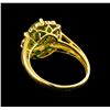 Image 3 : 2.24 ctw Peridot, Tsavorite and Diamond Ring - 10KT Yellow Gold