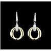 Image 1 : 0.33 ctw Diamond Earrings - 14KT Yellow and White Gold