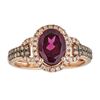 Image 1 : 2.13 ctw Rhodolite and Diamond Ring - 14K Rose Gold