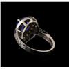 Image 3 : 14KT White Gold 3.04 ctw Tanzanite and Diamond Ring