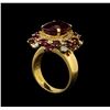 Image 4 : 14KT Yellow Gold 10.52 ctw Ruby and Diamond Ring