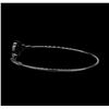 Image 2 : CZ Key Open Bangle Bracelet - Black Rhodium Plated