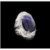 Image 1 : Sterling Silver 22.04 ctw Tanzanite Ring