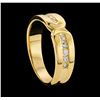 Image 4 : 0.30 ctw Diamond Ring - 18KT Yellow Gold