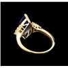 Image 3 : 14KT Yellow Gold 2.78 ctw Tanzanite and Diamond Ring