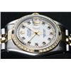 Image 9 : Rolex Two-Tone MOP String Diamond and Sapphire DateJust Men's Watch