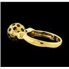 Image 3 : 18KT Yellow Gold Motion Ring With Spinning Ball