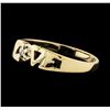 Image 1 : 0.01 ctw Diamond Ring - 14KT Yellow Gold