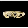 Image 2 : 0.01 ctw Diamond Ring - 14KT Yellow Gold