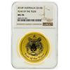 Image 1 : 2010-P NGC MS70 Australia $100 Year of the Tiger Gold Coin