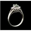 Image 4 : 0.43 ctw Alexandrite and Diamond Ring - Platinum