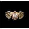 Image 2 : 14KT Two-Tone Gold 1.12 ctw Diamond Ring