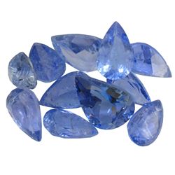 10.66 ctw Pear Mixed Tanzanite Parcel