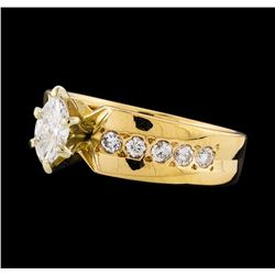 0.40 ctw Diamond Ring - 18KT Yellow Gold