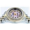 Image 3 : Rolex Two-Tone Pink MOP Sapphire Channel Set Diamond DateJust Ladies Watch