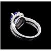 Image 3 : 1.97 ctw Tanzanite and Diamond Ring - 14KT White Gold