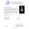 Image 3 : 3.04 ctw Apatite and Diamond Pendant With Chain - 14KT White Gold