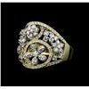 Image 1 : 1.12 ctw Diamond Ring - 14KT Yellow and White Gold