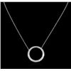 Image 1 : 0.50 ctw Diamond Necklace - 14KT White Gold