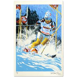 Downhill Skier by Henrie (1932-1999)