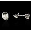 Image 2 : 14KT White Gold 0.72 ctw Diamond Stud Earrings