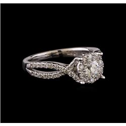 1.05 ctw Diamond Ring - 14KT White Gold