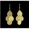 Image 1 : Multi Disc Charm Earrings - Gold Plated