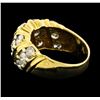 Image 3 : Diamond Ring - 14KT Yellow Gold