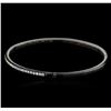 Image 2 : 14KT White Gold 0.68 ctw Diamond Bangle Bracelet