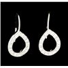 Image 1 : 0.50 ctw Diamond Earrings - 14KT White Gold
